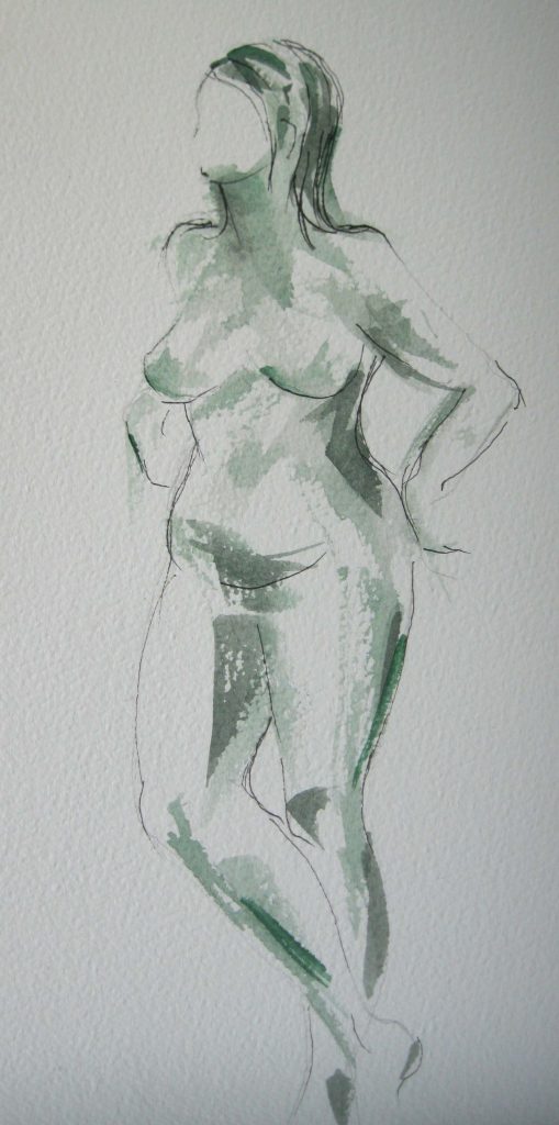life drawing class, near me, this study of the nude figure, done in pencil at the life class in lydiate, liverpool, merseyside